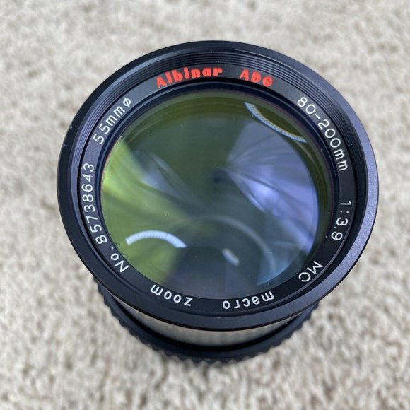 ALBINAR ADG 80-200mm 1:3.9 Macro Zoom Lens 55mm No 85738643‎ Untested - Picture 1 of 11